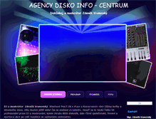 Tablet Screenshot of diskoagency.cz